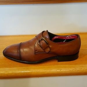 Bruno Magli Cognac monk strap